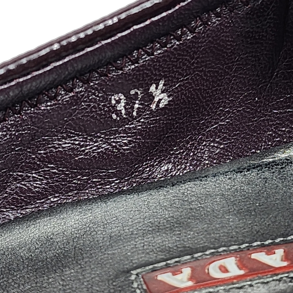 PRADA – Kitten heel approx. 2.75, burgundy, size 7.5 - Picture 9 of 11